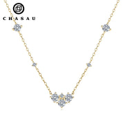 Wholesale Classic Fashion Designer Choker Necklace Moissanite Jewelry High-End 925 Sterling Silver Women's Jewelry