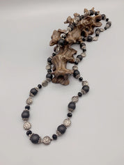Matte Black Onyx Long Necklace
