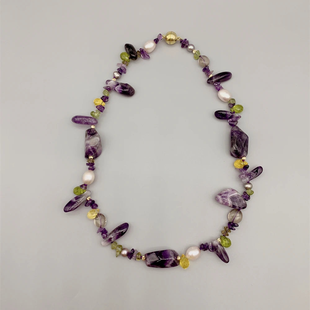 Citrine & Amethyst Necklace