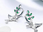 Elegant 925 Sterling Silver Hummingbird Earrings for All Occasions