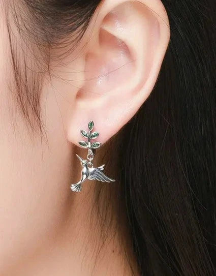 Elegant 925 Sterling Silver Hummingbird Earrings for All Occasions