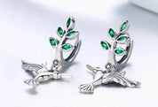 Elegant 925 Sterling Silver Hummingbird Earrings for All Occasions