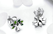 925 Sterling Silver Tree Stud Earrings