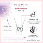 925 Sterling Silver Heart Pendant Necklace