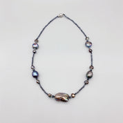 Natural Black Baroque Pearl Choker Necklace