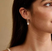 925 Sterling Silver 7-8mm Natural Pearl Stud Earrings