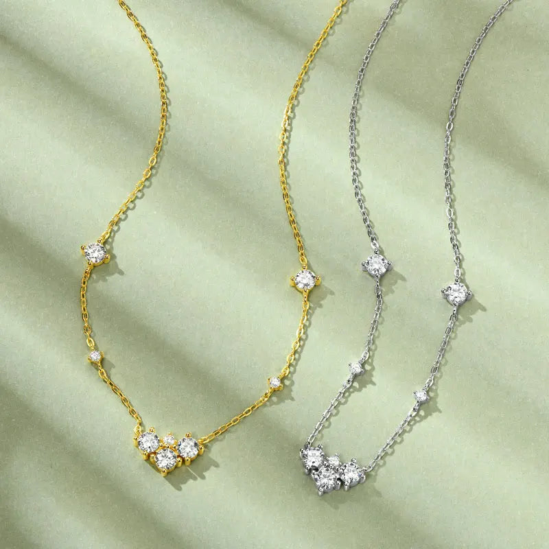 Wholesale Classic Fashion Designer Choker Necklace Moissanite Jewelry High-End 925 Sterling Silver Women's Jewelry