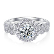 Oval Cut Vintage Halo Ring