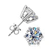 Moissanite 0.5CT 1CT 2CT 3CT Gold Plated 925 Sterling Silver Vvs Moissanite Stud Earrings With Gra Certificate
