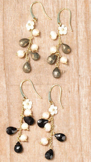 Gemstone Dangle Earrings