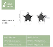 925SS Minimalist Star Stud Earrings