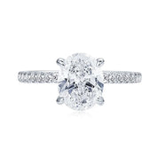 925 Silver 3-Carat 8x10mm 3CT Oval Cut D Color VVS1 Moissanite Ring Ladies Classic Promise Wedding Engagement Rings for Women