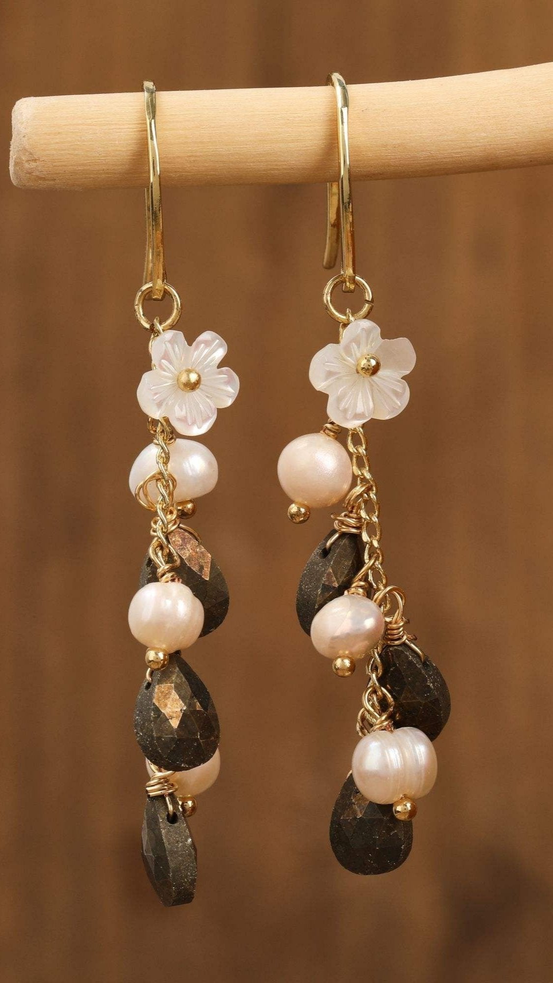 Gemstone Dangle Earrings