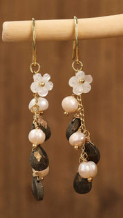 Gemstone Dangle Earrings