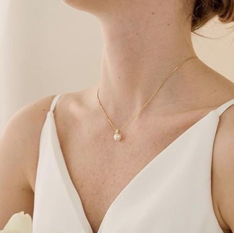 Freshwater Round Pearl Pendant Necklace