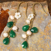 Gemstone Dangle Earrings