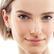 2024 New Style High Quality GRA Certification Moissanite 925 Sterling Silver Ladies Fashion Split Hoop Earrings