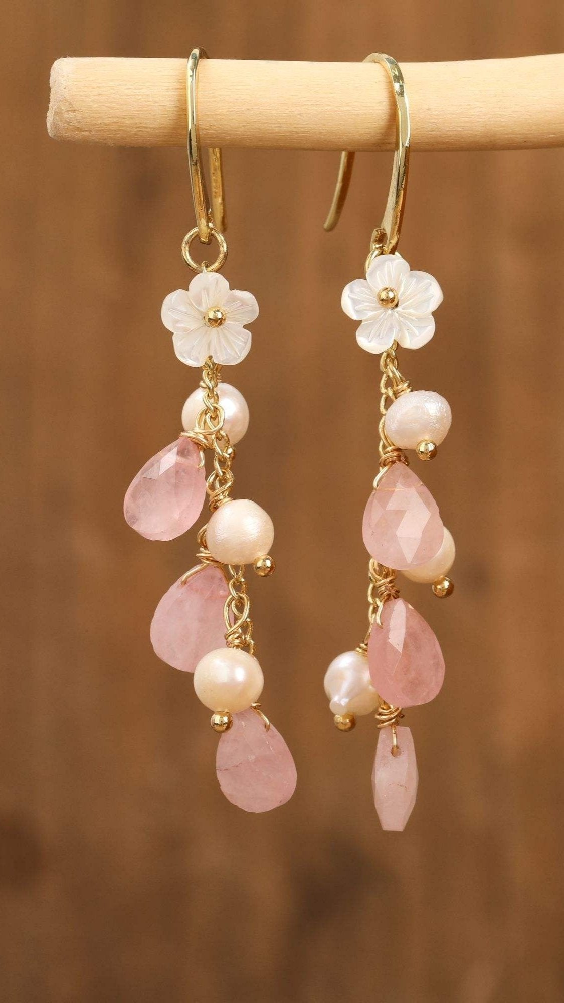 Gemstone Dangle Earrings