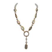 Natural Biwa Pearl Y-Drop Necklace