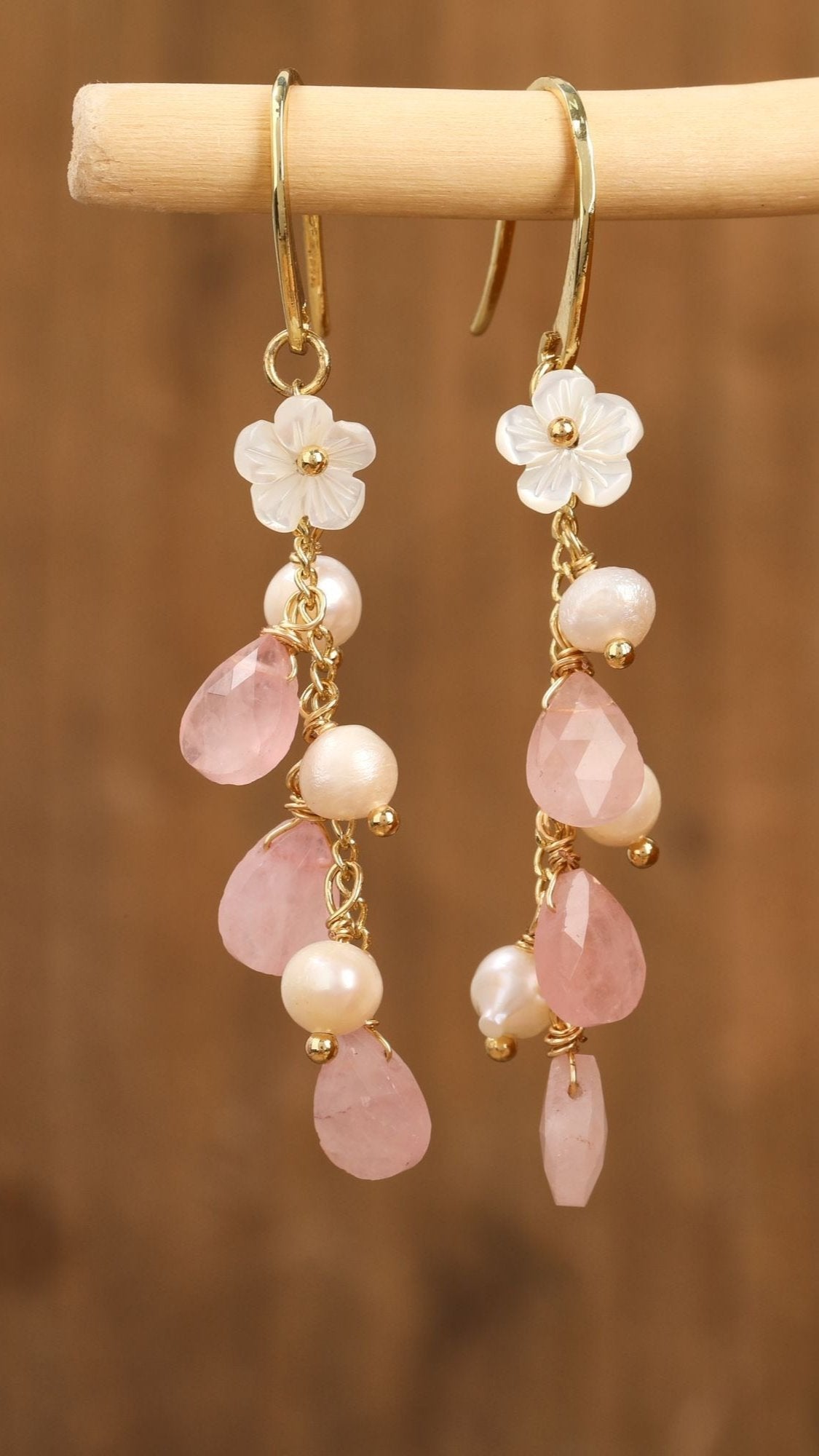 Gemstone Dangle Earrings