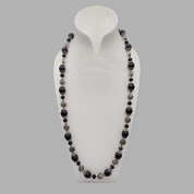 Matte Black Onyx Long Necklace