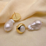 Natural Baroque Pearl Earrings