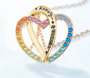 925 Silver Rainbow Crystal Zicron Necklace