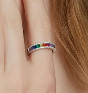 925 Silver Rainbow Ring