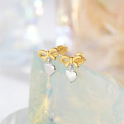 925 Sterling Silver Love Shaped Earrings
