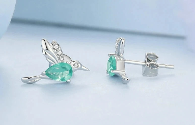 Elegant 925 Sterling Silver Hummingbird Earrings for Every Occasion