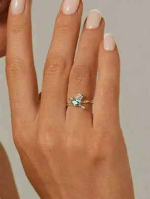 925 Sterling Silver Hummingbird Ring