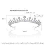 Unique Cubic Zirconia Hair Crown