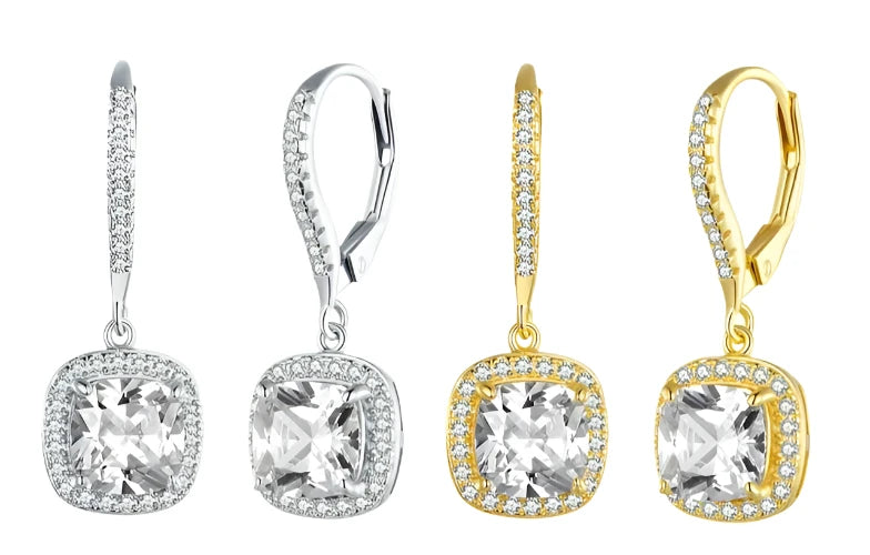 925 Sterling Silver Drop Earrings