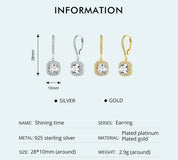 925 Sterling Silver Drop Earrings