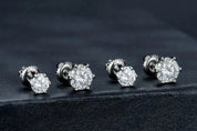925SS Moissanite Stud Earrings