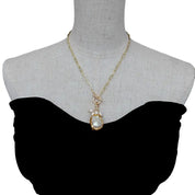 Natural Keshi Pearl handmade Pendant Necklace