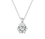 1 Ct Moissanite Slver Pendant Necklace