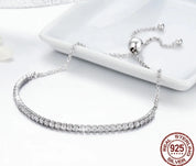 925 sterling silver 14K Gold plated CZ Classic Bracelet