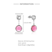 925 Silver Zircon Stud Earrings