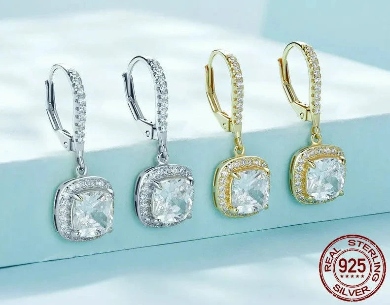 925 Sterling Silver Drop Earrings