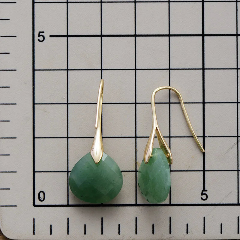 Natural Gemstome Handmade Earrings