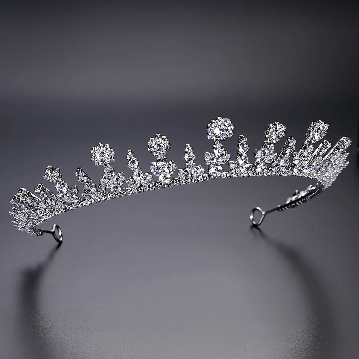 Unique Cubic Zirconia Hair Crown