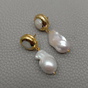 Natural Baroque Pearl Earrings