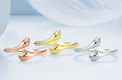 925 Sterling Silver Hug Hand Ring