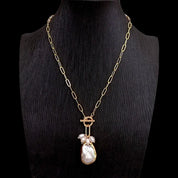Natural Keshi Pearl handmade Pendant Necklace