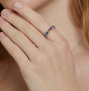 925 Silver Rainbow Ring