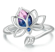 925 Sterling Silver Lotus Ring