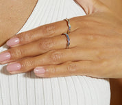 925 Silver Rainbow CZ Rings