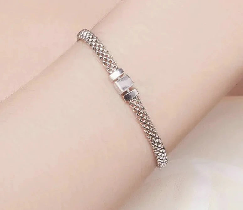 925 Sterling Silver Buckle Bracelet