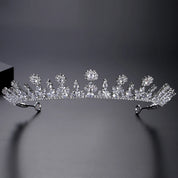 Unique Cubic Zirconia Hair Crown